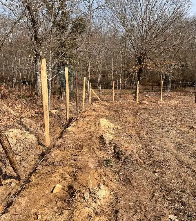 Clôture anti-sanglier installée dans le Gers - Protection cultures